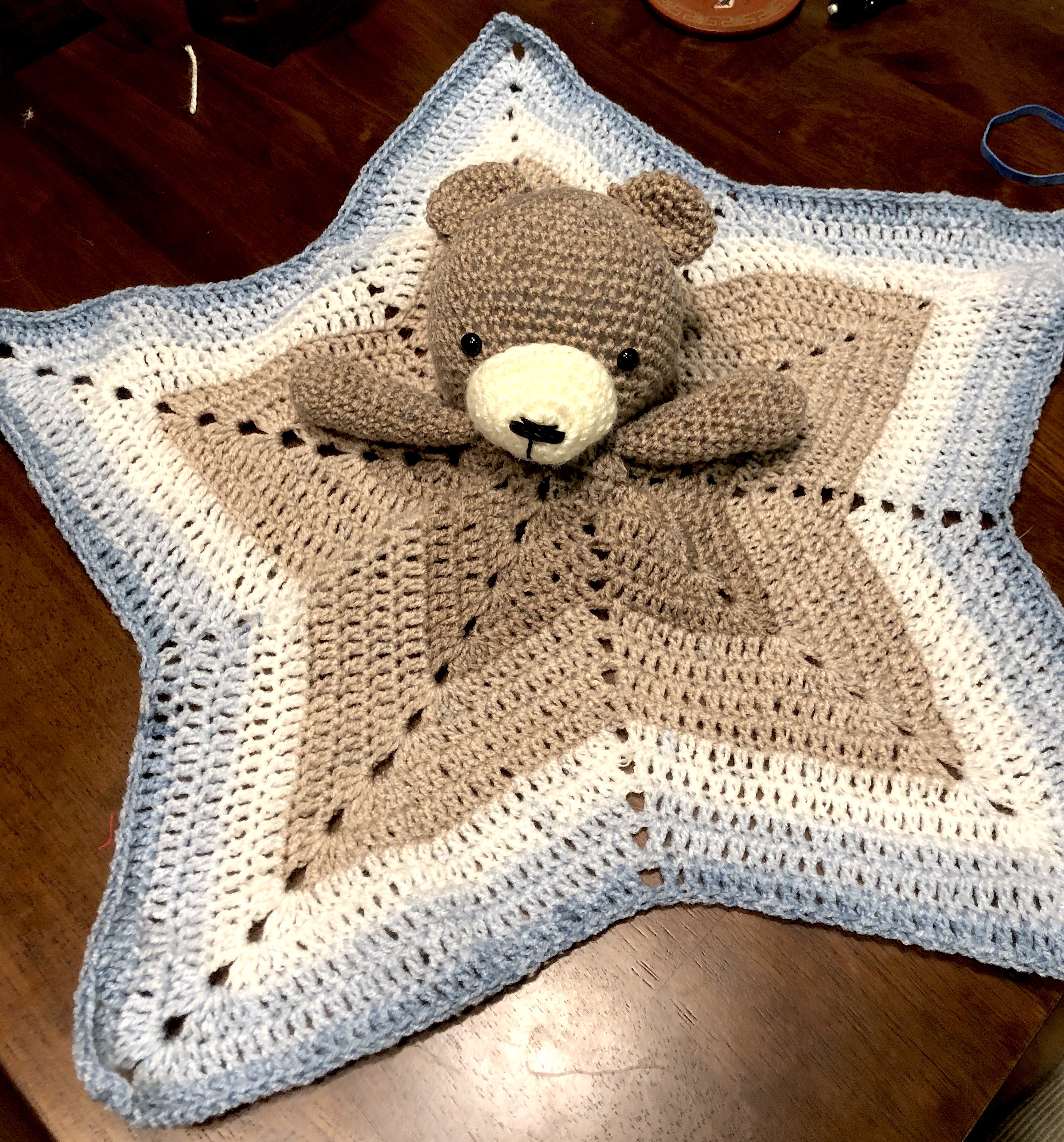 Crochet Bear Baby Blanket